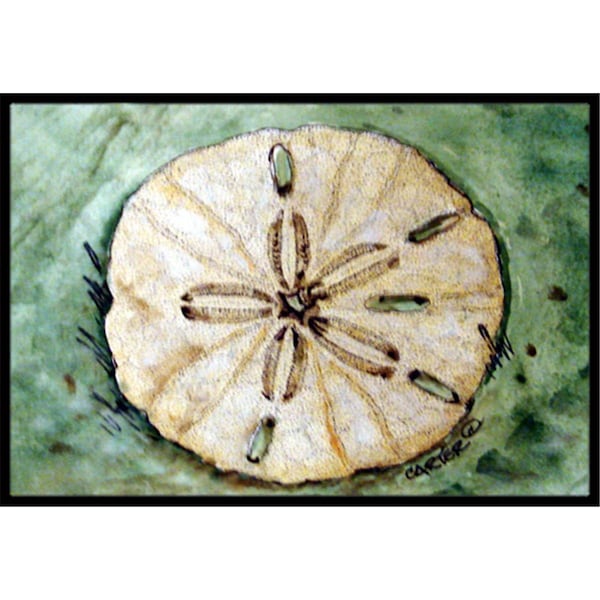 Jensendistributionservices Sending Sand Dollars Back To Sea Indoor & Outdoor Mat, 18 x 27 in. MI2556408 - main